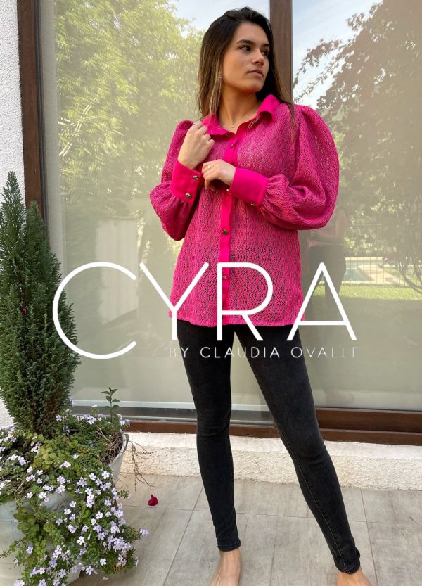 Blusa Tejido Hilo Fucsia - Imagen 2