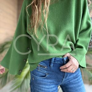 Chaleco Botones verde