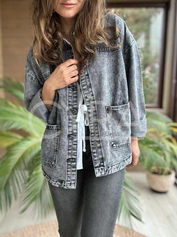Chaqueta Jeans Aurora negro - Imagen 5