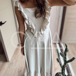 Vestido Aura crudo