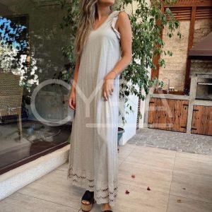 Vestido Doris beige claro