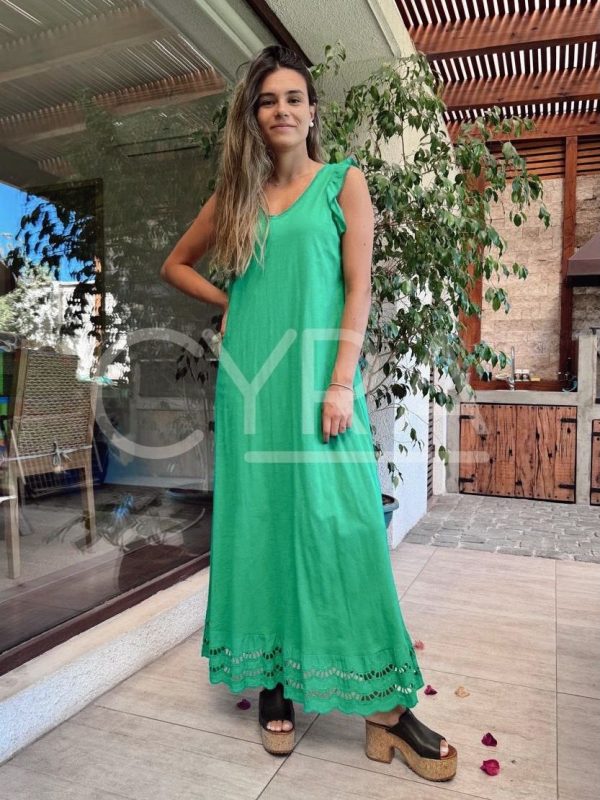 Vestido Doris verde - Imagen 3