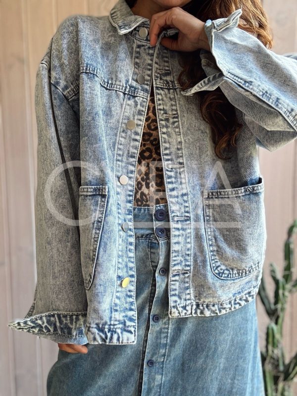 Chaqueta Jeans Aurora celeste - Imagen 2