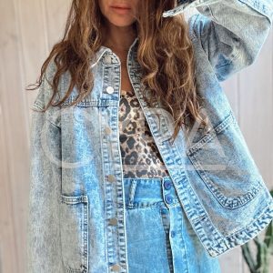 Chaqueta Jeans Aurora celeste