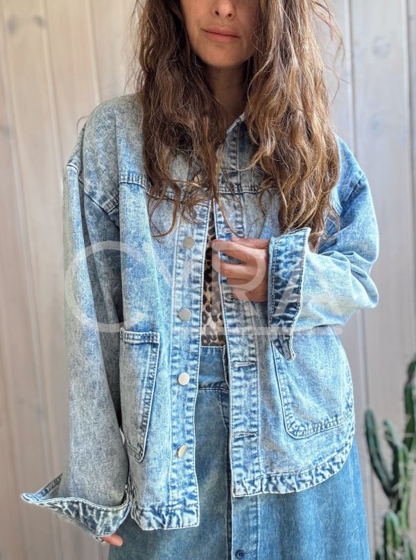 Chaqueta Jeans Aurora celeste - Imagen 4