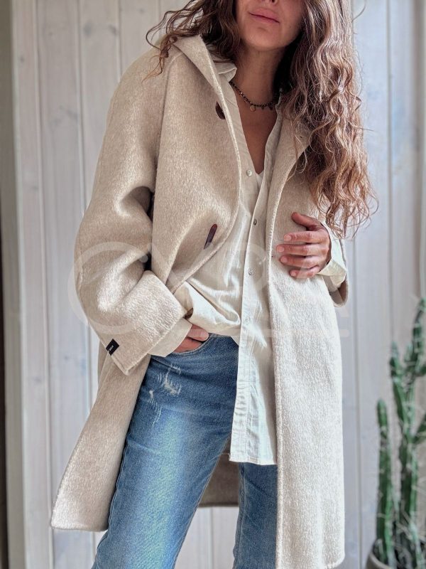 Abrigo cashemere beige