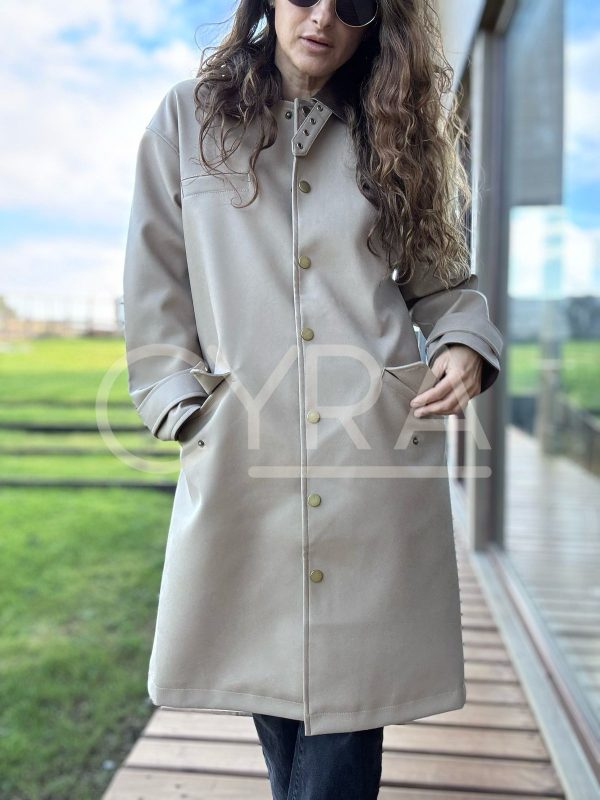 Chaqueta Impermeable Ramira beige - Imagen 7